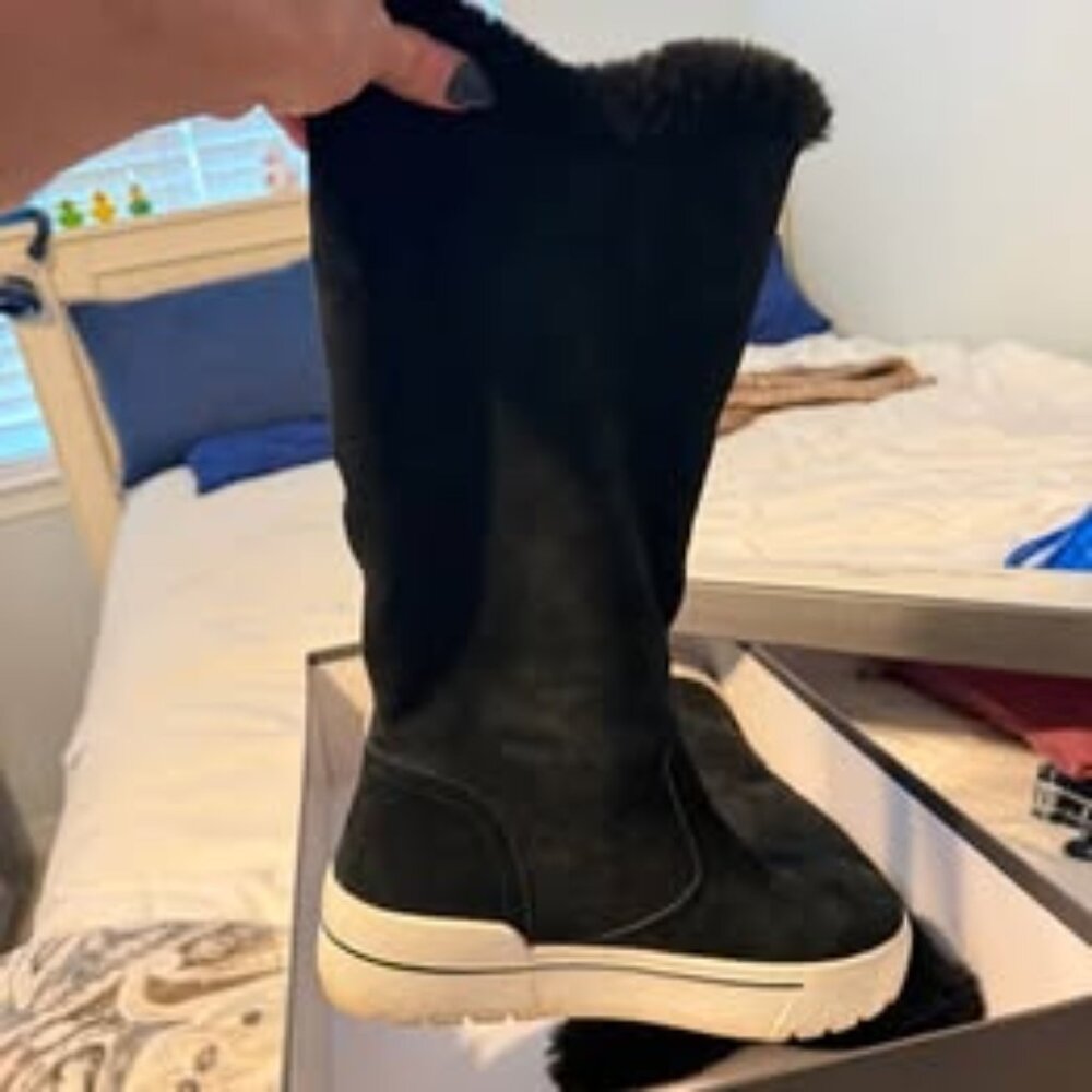 J/SLIDES Norie Waterproof Suede & Faux Fur Boots